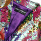 Dolce & Gabbana Multicolor Polyester Sequined Coat Jacket