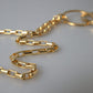 Dolce & Gabbana Gold Tone Brass Chain Link DG Logo Pendant Necklace