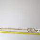 Dolce & Gabbana Gold Tone Brass Chain Link DG Logo Pendant Necklace
