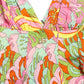 Dolce & Gabbana Multicolor Floral Silk Chiffon V-neck Dress