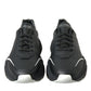 Dolce & Gabbana Black White Leather Logo Daymaster Sneakers Shoes