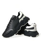 Dolce & Gabbana Black White Leather Logo Daymaster Sneakers Shoes