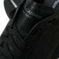 Dolce & Gabbana Black White Leather Logo Daymaster Sneakers Shoes