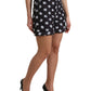 Dolce & Gabbana Black Nylon Logo High Waist Bermuda Shorts