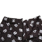 Dolce & Gabbana Black Nylon Logo High Waist Bermuda Shorts