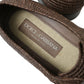 Dolce & Gabbana Brown Raffia Lace Up Derby Dress Shoes