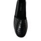 Dolce & Gabbana Black Exotic Leather Espadrilles Slip On Shoes