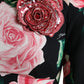 Dolce & Gabbana Black Floral Embellished Lace A-line Dress