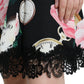 Dolce & Gabbana Black Floral Embellished Lace A-line Dress