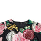 Dolce & Gabbana Black Floral Embellished Lace A-line Dress