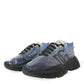 Dolce & Gabbana Blue Logo Inflatable Rubber Daymaster Sneakers Shoes