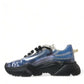 Dolce & Gabbana Blue Logo Inflatable Rubber Daymaster Sneakers Shoes