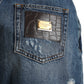 Dolce & Gabbana Blue Cotton High Waist Denim Hot Pants Shorts