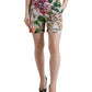 Dolce & Gabbana Multicolor Floral High Waist Hot Pants Shorts