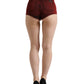 Dolce & Gabbana Red Stretch High Waist Denim Hot Pants Shorts