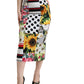Dolce & Gabbana Multicolor Patchwork High Waist Pencil Cut Skirt