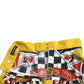 Dolce & Gabbana Multicolor Carretto Lemon High Waist A-line Skirt