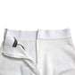 Dolce & Gabbana White Viscose High Waist Pencil Cut Mini Skirt