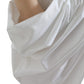 Dolce & Gabbana White Cotton High Waist Pencil Cut Maxi Skirt