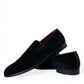 Dolce & Gabbana Black Velvet Loafers Formal Dress Shoes