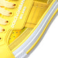 Dolce & Gabbana Yellow White Leather High Top Sneakers Shoes