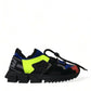 Dolce & Gabbana Multicolor Sorrento Lace Up Men Sneakers Shoes