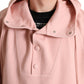 Dolce & Gabbana Pink Cotton Hooded Pockets Pullover Sweater