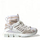 Dolce & Gabbana White Beige Sorrento Socks Sneakers Shoes