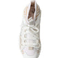 Dolce & Gabbana White Beige Sorrento Socks Sneakers Shoes