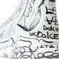 Dolce & Gabbana White Black Graffiti Daymaster Sneakers Shoes