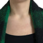Dolce & Gabbana Black Green Buffalo Check Poncho Coat Jacket