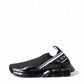 Dolce & Gabbana Black Sorrento Slip On Low Top Sneakers Shoes