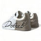 Dolce & Gabbana White Gold Lace Up Womens Low Top Sneakers