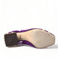Dolce & Gabbana Purple Crystal Ankle Strap Sandals Shoes