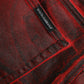 Dolce & Gabbana Black Red Ombre Cotton Skinny Denim Jeans
