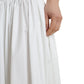 Dolce & Gabbana White Cotton Pleated A-line High Waist Skirt
