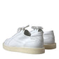 Dolce & Gabbana White Leather Low Top Oxford Sneakers Shoes