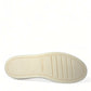 Dolce & Gabbana White Leather Low Top Oxford Sneakers Shoes