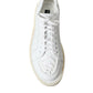 Dolce & Gabbana White Leather Low Top Oxford Sneakers Shoes