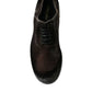 Dolce & Gabbana Brown Velvet Men Lace Up Oxford Dress Shoes