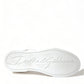 Dolce & Gabbana White Leather Portofino Classic Sneaker Women Shoes