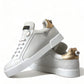 Dolce & Gabbana White Leather Portofino Classic Sneaker Women Shoes