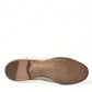 Dolce & Gabbana White Distressed Leather Brogue Dress Shoes