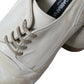 Dolce & Gabbana White Distressed Leather Brogue Dress Shoes