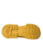 Dolce & Gabbana Yellow Green Rubber Clogs Men Slippers Men Shoes