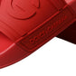Dolce & Gabbana Red Rubber Sandals Slippers Beachwear Shoes
