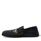 Dolce & Gabbana Multicolor Floral Slippers Men Loafers Shoes