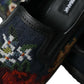 Dolce & Gabbana Multicolor Floral Slippers Men Loafers Shoes