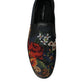 Dolce & Gabbana Multicolor Floral Slippers Men Loafers Shoes