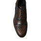 Dolce & Gabbana Brown Exotic Leather Lace Up Oxford Dress Shoes
